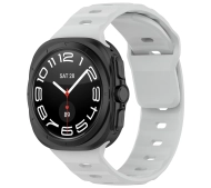 Bizon Strap Watch Silicone G do Galaxy Watch Ultra 47mm Jasno-szary