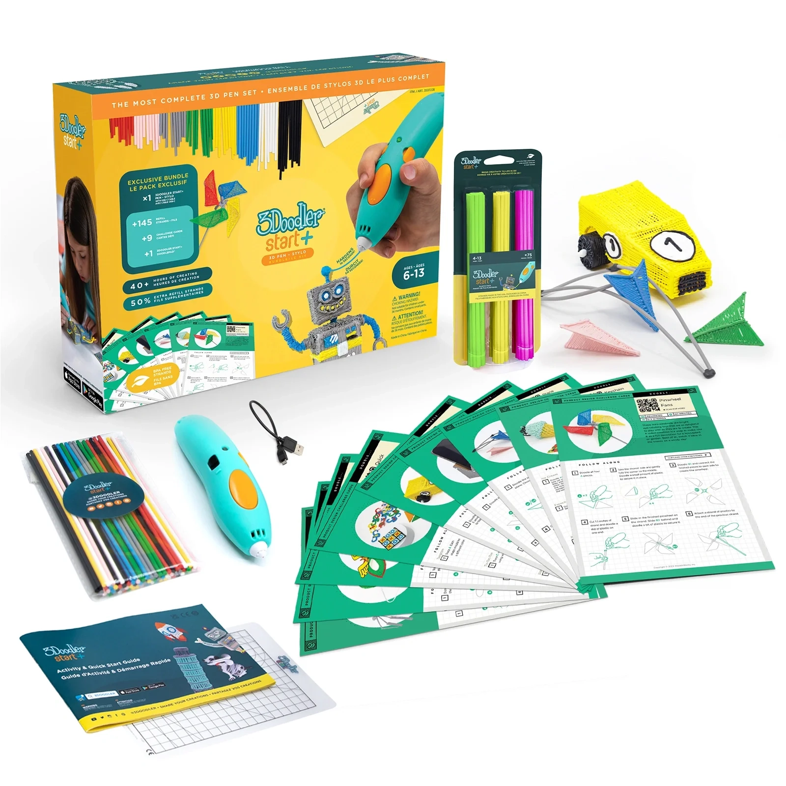 3Doodler SPLUS-COSTC Start+ 3D Pen z akcesoriami miniaturka