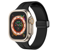 Bizon Strap Watch Silicone L do Apple Watch 44/45/46/49mm Czarny