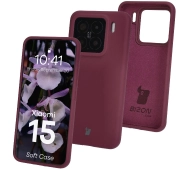 Bizon Silikonowe Soft do Xiaomi 15 Ciemno-fioletowy