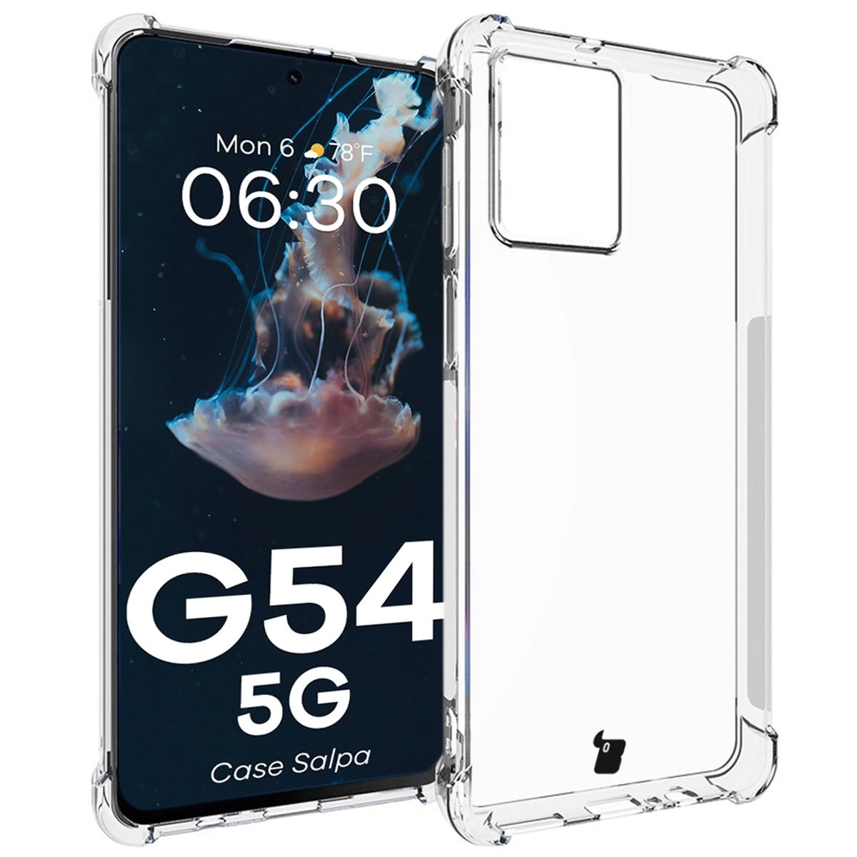 Bizon Elastyczne Salpa do Motorola Moto G54 5G / G54 Power Przezroczysty