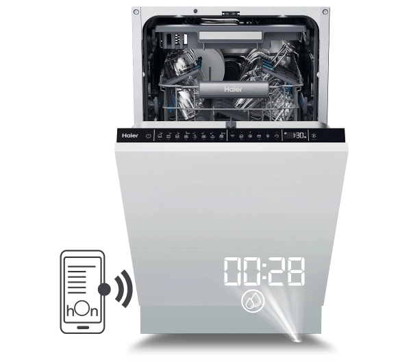 Haier i-Pro Shine Seria 4 XI1C1TB4LPCFB 44,8cm Automatycznie otwierane drzwi Zdalne sterowanie