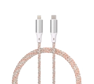 QUALO USB-C do Lightning 1m 3A Kolorowy
