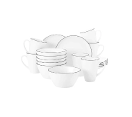 Seltmann Lido Black Line 18 elementów