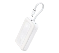 Anker Zolo (A1689H21) 20000mAh 30W wbudowany kabel USB-C Biały