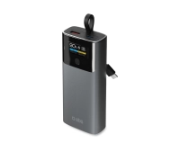 SBS TTBB10000LCDPD20 LCD Power Bank z wbudowanym kablem USB-C 10000 mAh PD 20W