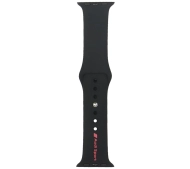 AUDI Sport Red Logo Silicone Watch Strap do Apple Watch 40/41/42mm Czarny