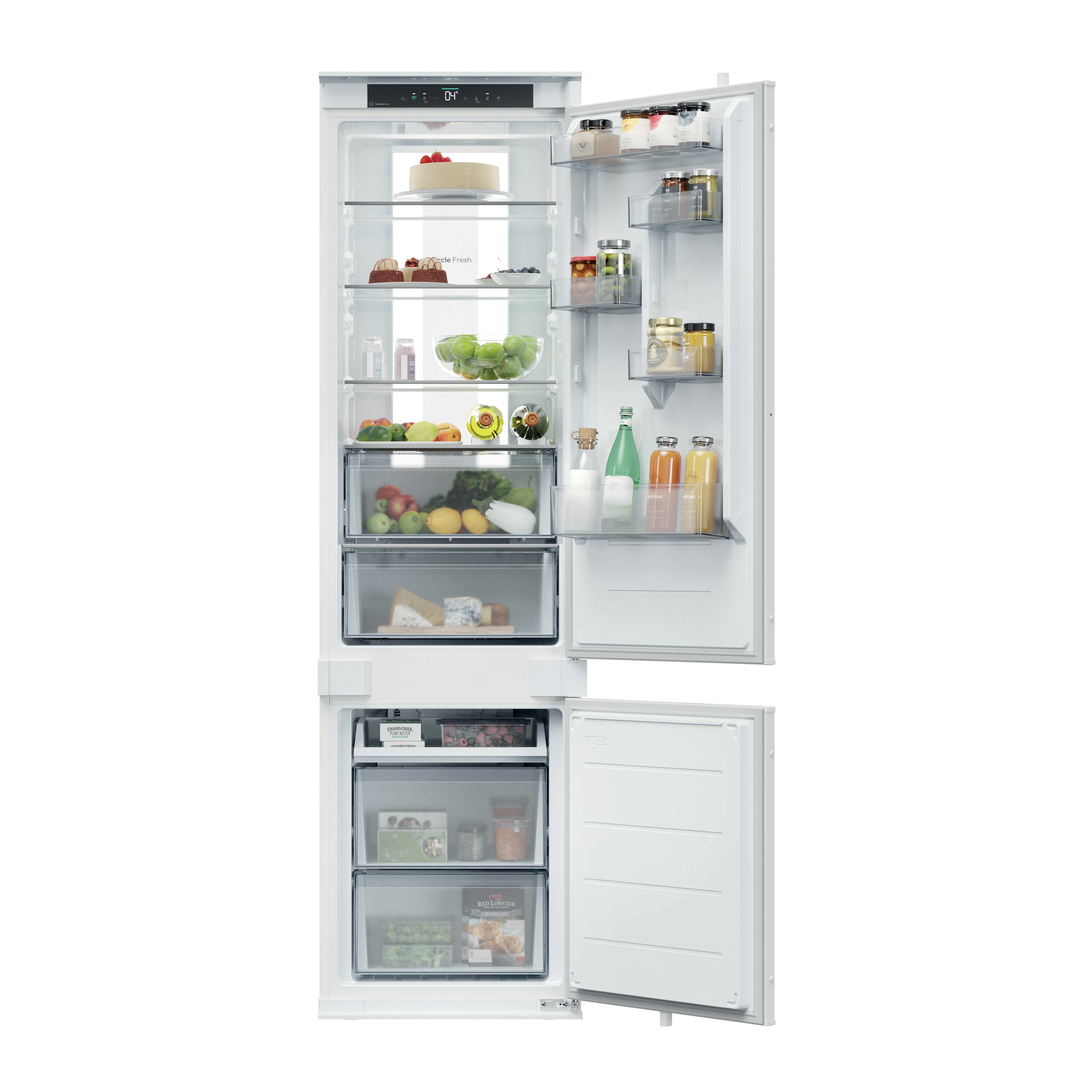 Candy CNBQT5519DW Panorama Light Total No Frost Circle Fresh Szuflada Humidity Zone Kompresor inwerterowy