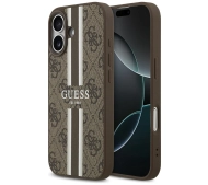 Guess 4G Printed Stripes MagSafe do iPhone 17 Brązowy