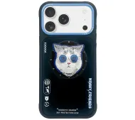 Nimmy Glasses Cool Cat MagSafe do iPhone 17 Czarno niebieski