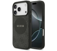 Guess 4G Circle Classic Logo MagSafe do iPhone 17 Pro Czarny