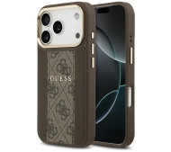 Guess 4G Stripe MagSafe do iPhone 17 Pro brązowy