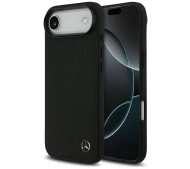 Mercedes-Benz Leather Large Laurel Leave MagSafe do iPhone Air czarny