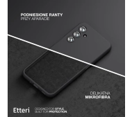 Etteri Silicone Case do Galaxy A35 5G Czarny