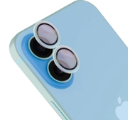 Bizon na aparat z aplikatorem Snap Lens do iPhone 17, niebieskoszara ramka