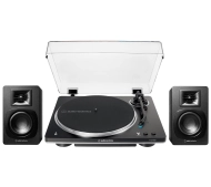 Audio-Technica AT-LP70XBT Automatyczny Napęd paskowy Przedwzmacniacz Bluetooth Czarny + Kolumny AT-SP3X