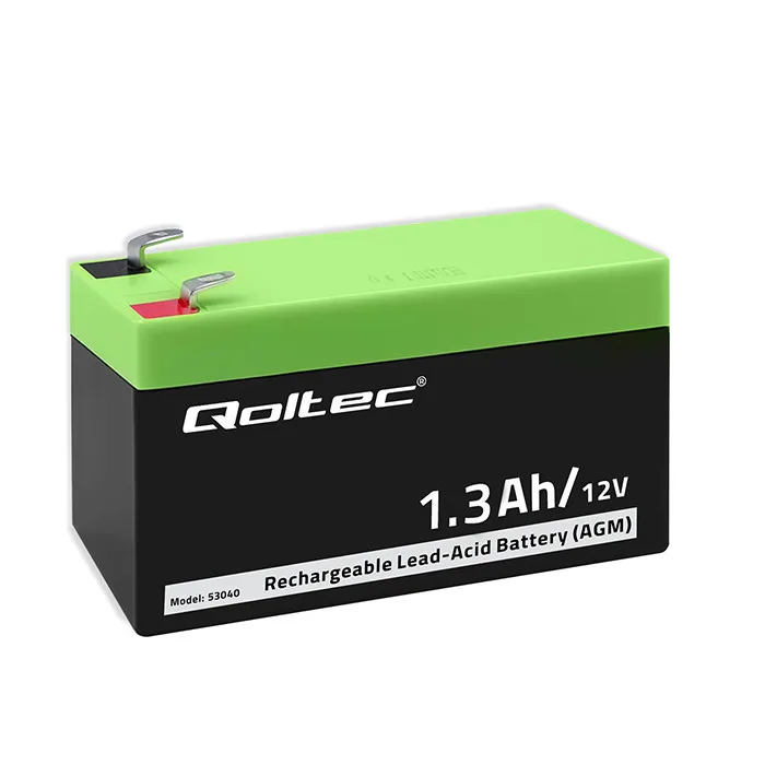 Qoltec 53040 AGM 12V 1.3Ah Bezobsługowy Wydajny LongLife