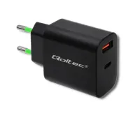 Qoltec 51713 USB-A USB-C 18W Czarny