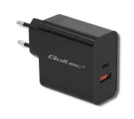 Qoltec 51716 USB-A USB-C 63W Czarny