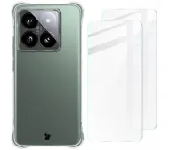 Bizon elastyczne etui + 2x szkło hartowane Clear Pack do Xiaomi 14T Pro
