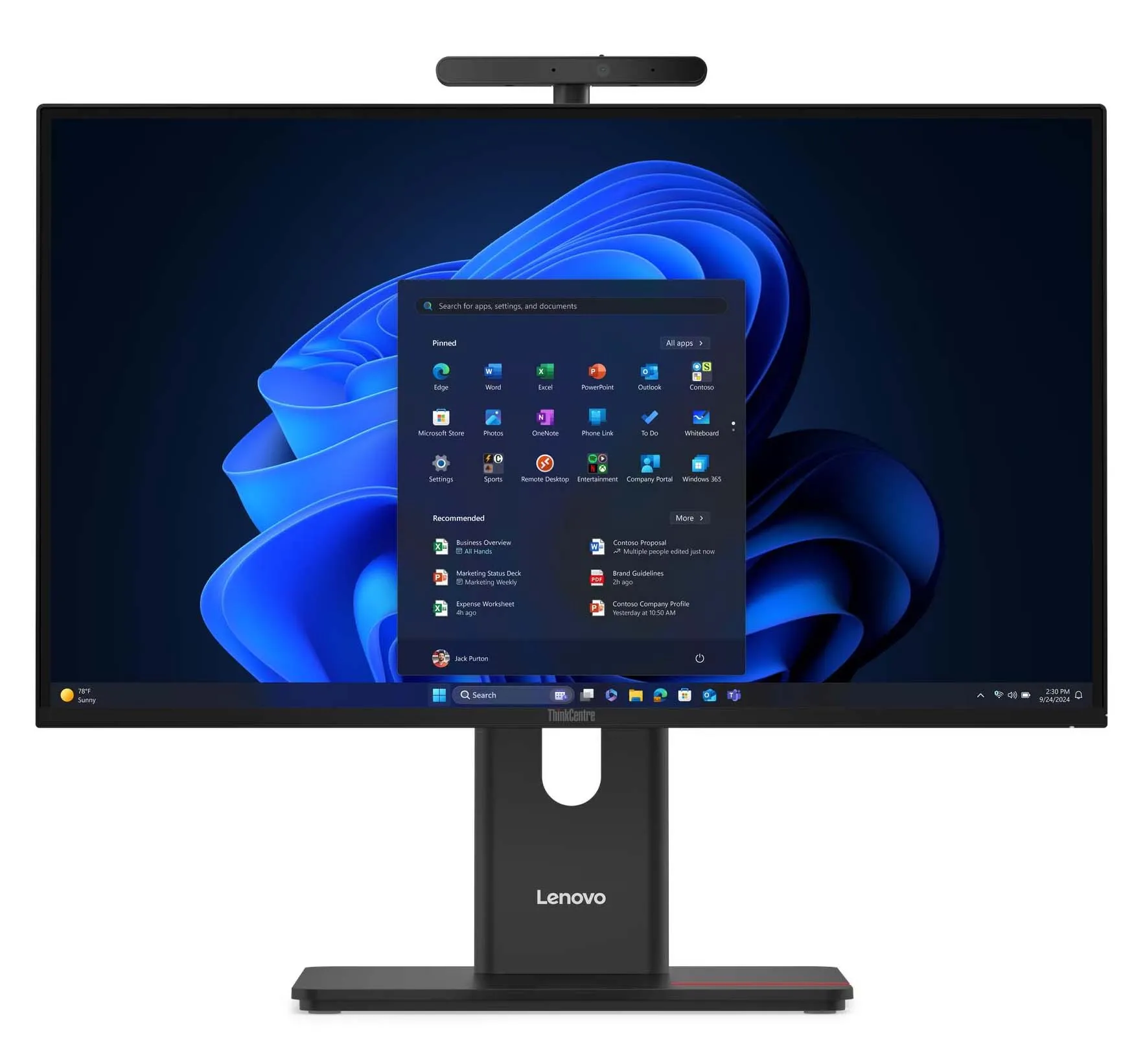 Lenovo ThinkCentre M90a Gen 6 Core Ultra 5 235 23,8" 16GB RAM 1TB Dysk SSD Win11 Pro Czarny