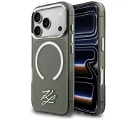 Karl Lagerfeld IML KL Script Logo MagSafe do iPhone 17 Pro Czarny