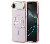 Karl Lagerfeld IML Choupettes Karl Script Logo MagSafe do iPhone Air Różowy