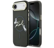 Karl Lagerfeld IML Choupettes Karl Script Logo MagSafe do iPhone Air Czarny