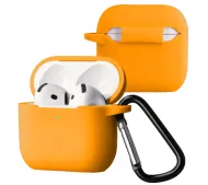 Bizon Case Headphone Silicone do Airpods 4 Pomarańczowy