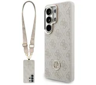 Guess 4G Big Rhinestone Triangle Strap MagSafe do Galaxy S26 Ultra Różowy