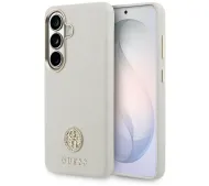Guess Rhinestone Round Logo MagSafe do Galaxy S26 Beżowy