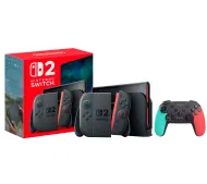 Nintendo Switch 2 Joy-Con Czarny + Pad Trust GXT 1246B MUTA
