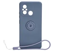Bizon Silicone Ring Sq do Xiaomi Redmi 12C Szary