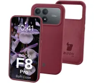 Bizon Soft do Xiaomi POCO F8 Pro Śliwkowy