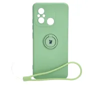 Bizon Silicone Ring Sq do Xiaomi Redmi 12C Zielony