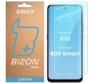 Bizon na ekran Glass Clear Duo do Honor X7d 4G/5G / 400 Smart 4G/5G 2 sztuki