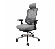 Jan Nowak AXIS Mesh Dark Grey Biurowy do 120kg Tkanina Szary