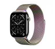 Crong Milano Steel do Apple Watch 38/40/41/42mm Tęczowy
