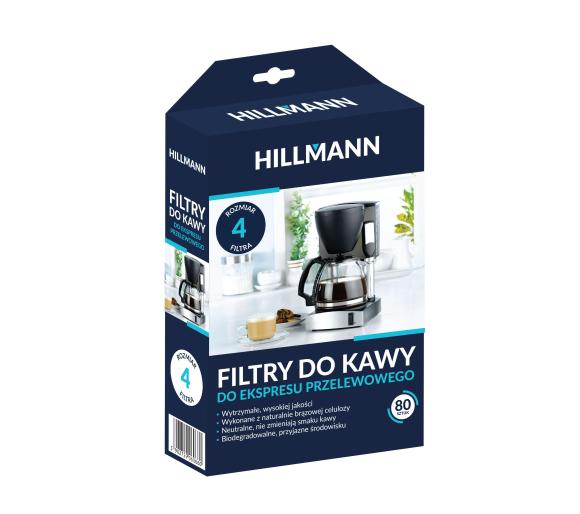 filtry do kawy HILLMANN 1X4  80 szt.