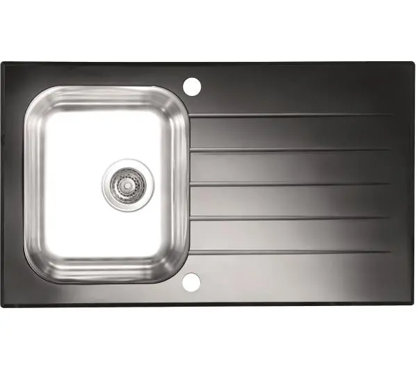 Alveus Glassix 10 1099450 Stalowy Czarny