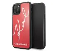 Karl Lagerfeld Glitter Karl Signature KLHCN65DLKSRE do iPhone 11 Pro Max Czerwony