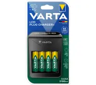 VARTA LCD PLUG CHARGER+ 4 akumulatorki 2100 mAh