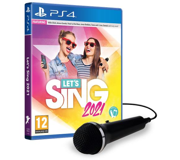 gra Let's Sing 2021 + mikrofon Gra na PS4 (Kompatybilna z PS5)