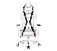 Diablo Chairs X-Horn 2.0 Normal Size Gamingowy do 160kg Skóra ECO Biało-czarny
