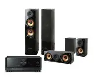 Yamaha MusicCast RX-V4A Czarny, Pure Acoustics NOVA 6 Czarny