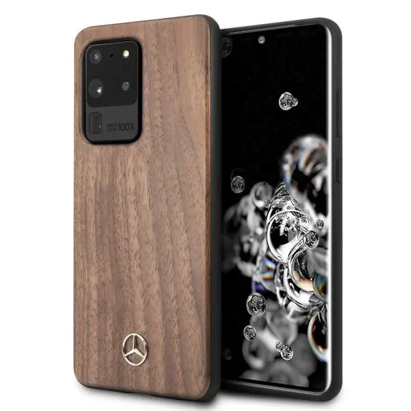 Mercedes-Benz Wood Line Walnut MEHCS69VWOLB Samsung Galaxy S20 Ultra