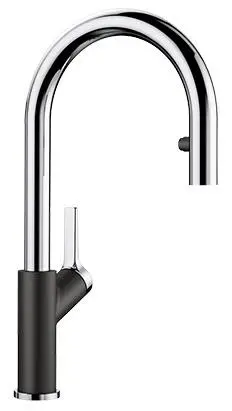 Blanco Carena-S 526172 Chrom/Czarny Chrom/Wygląd silgranitu