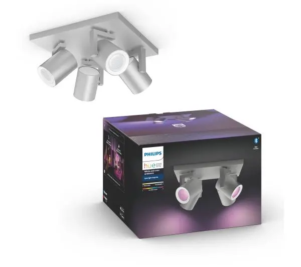 Philips Hue White and Colour Ambiance Argenta Quadruple Srebrny
