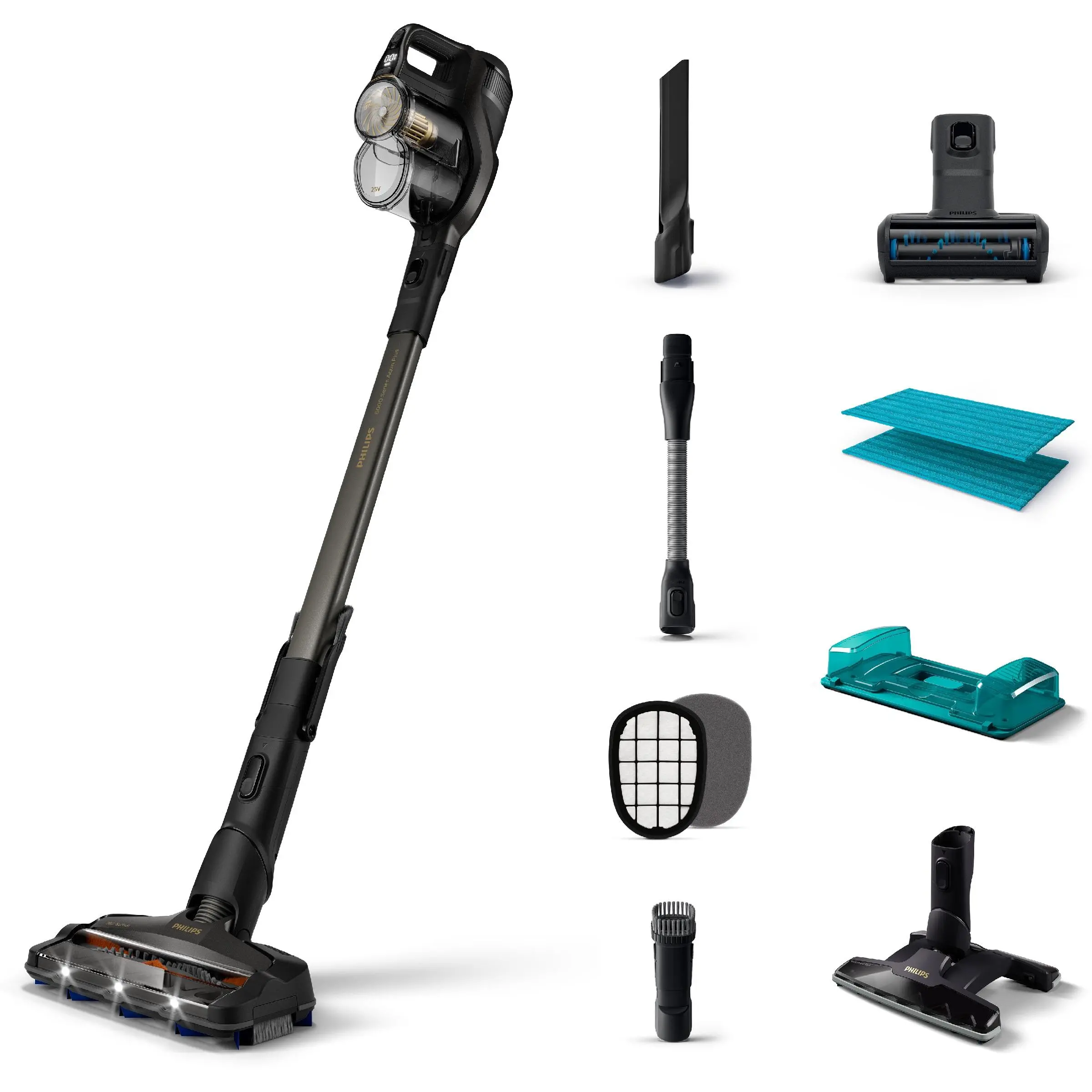 Philips 8000 Aqua Plus XC8349/01 80min Funkcja mycia Mini elektroszczotka