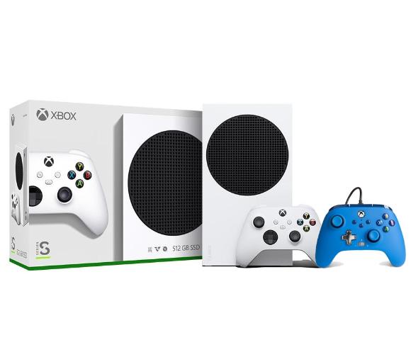 konsola Xbox Series S Xbox Series S + pad przewodowy PowerA Enhanced Blue